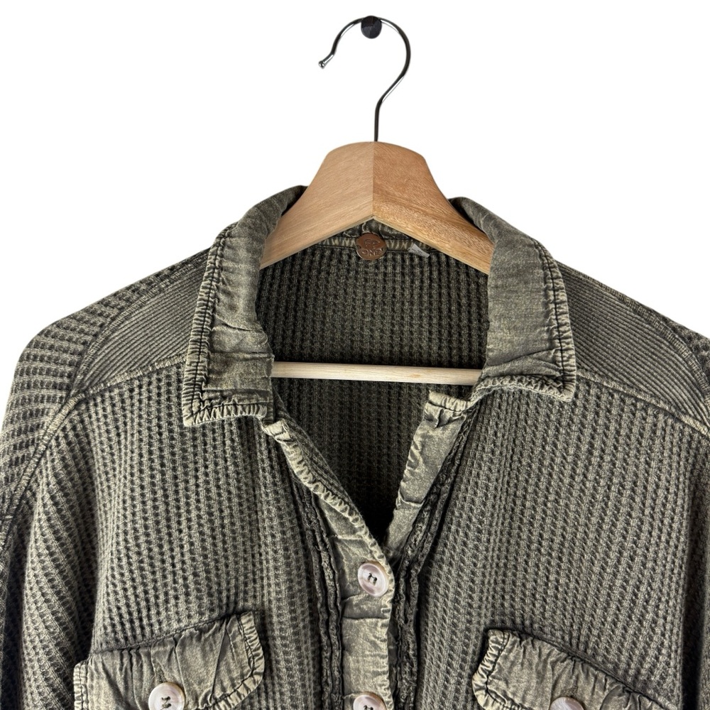 Free People One S Scout Thermal Jacket Top Green - Picture 5 of 10